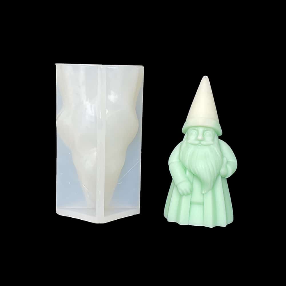 Santa Claus Candle Silicone Mold DIY Christmas Handmade Aromatherapy Expanded Fragrance Stone Candle Hand Gift Mold 8671 - Silicone Mold - 6