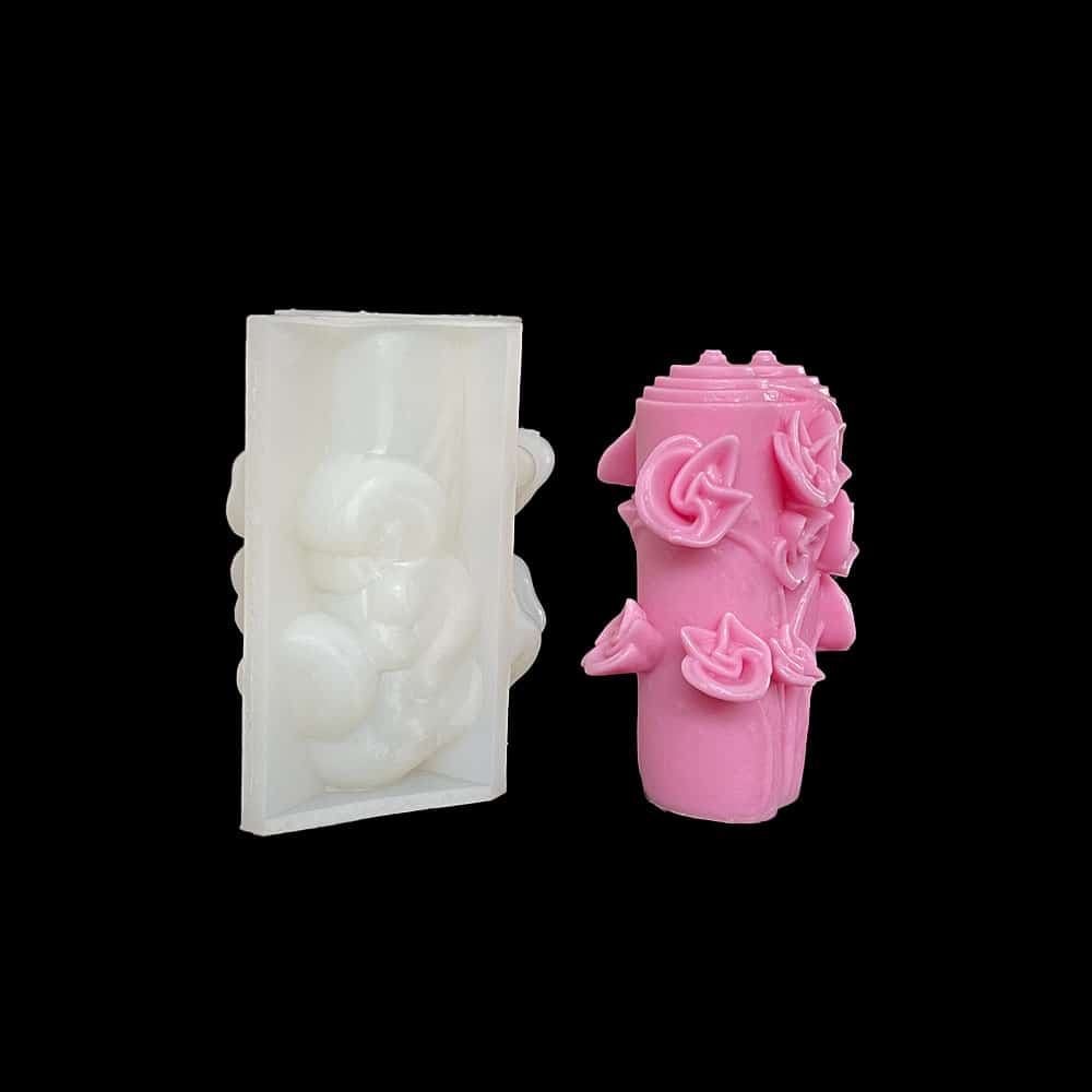 Windmill column aromatherapy candle silicone mold for wedding and Valentine's Day gift, gypsum expanding stone mold 8670 - candle mold - 6