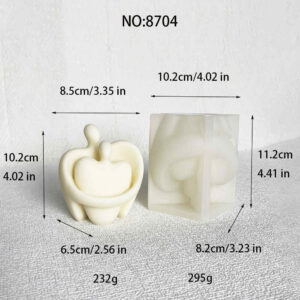 추상적인 사랑: 실리콘 커플 입상 몰드 8704