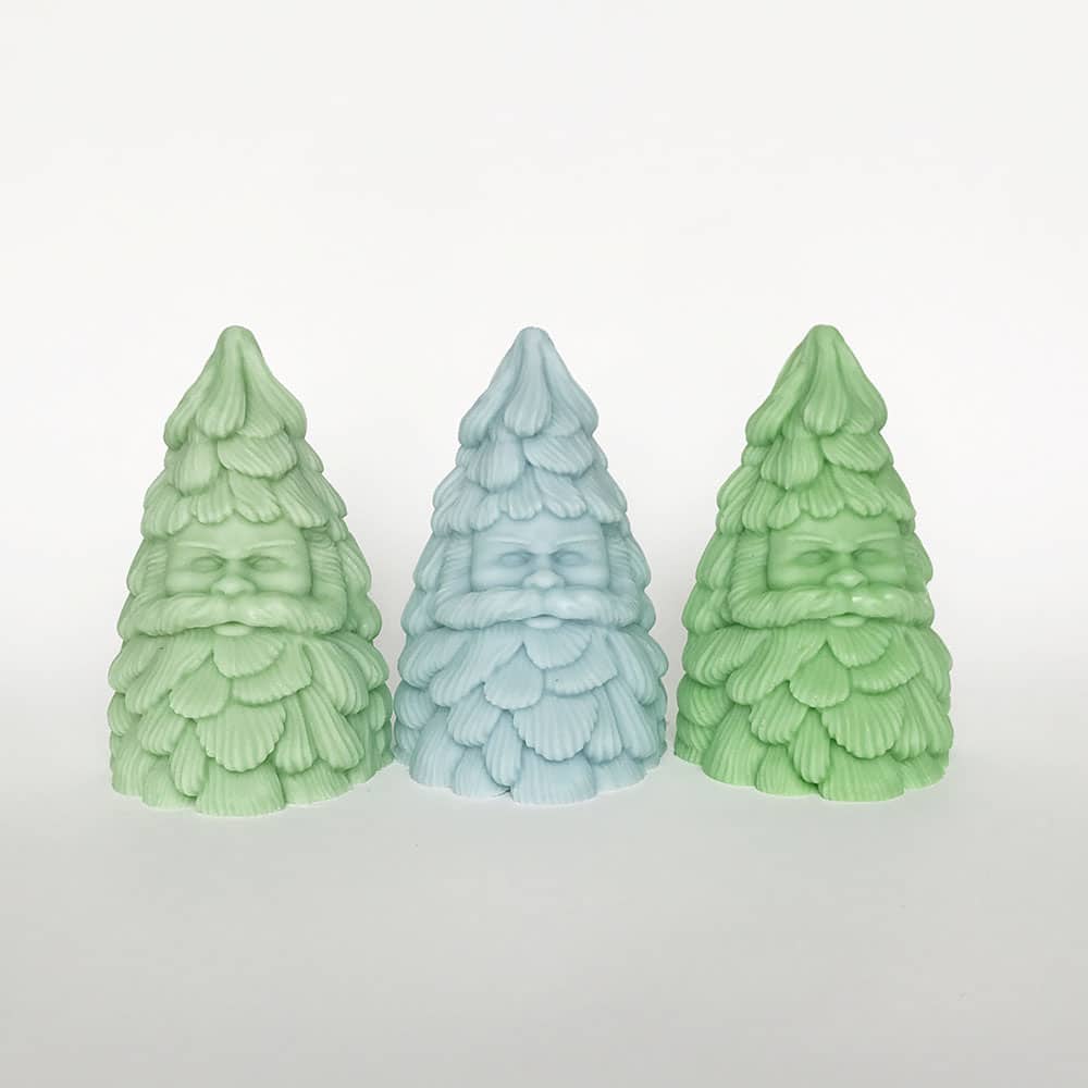 3D Santa Claus Christmas Tree Silicone Mold Christmas Aromatherapy Candle Home Decoration Gypsum Mold 8613L -  - 2
