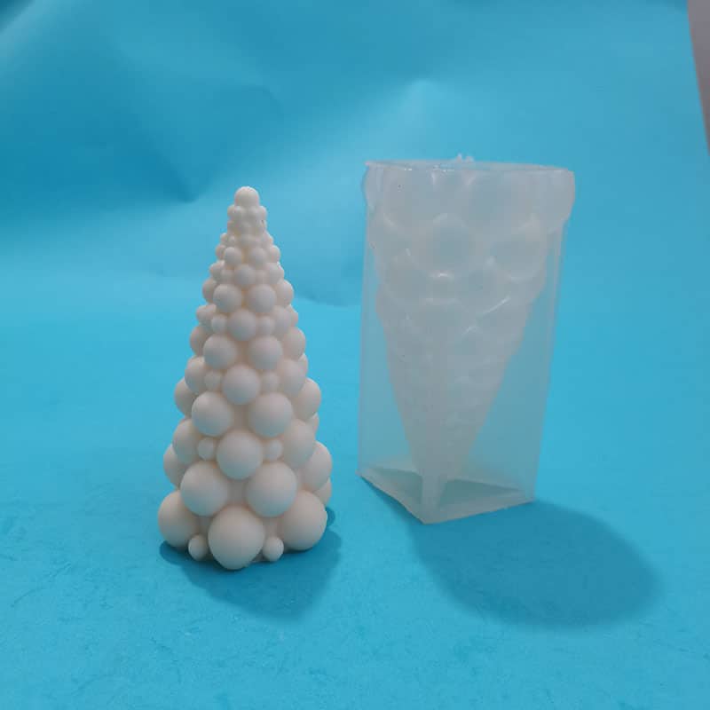 Christmas Tree Scented Candle Silicone Mold Diy Christmas Tree Cake Decoration Mold 8267L -  - 5
