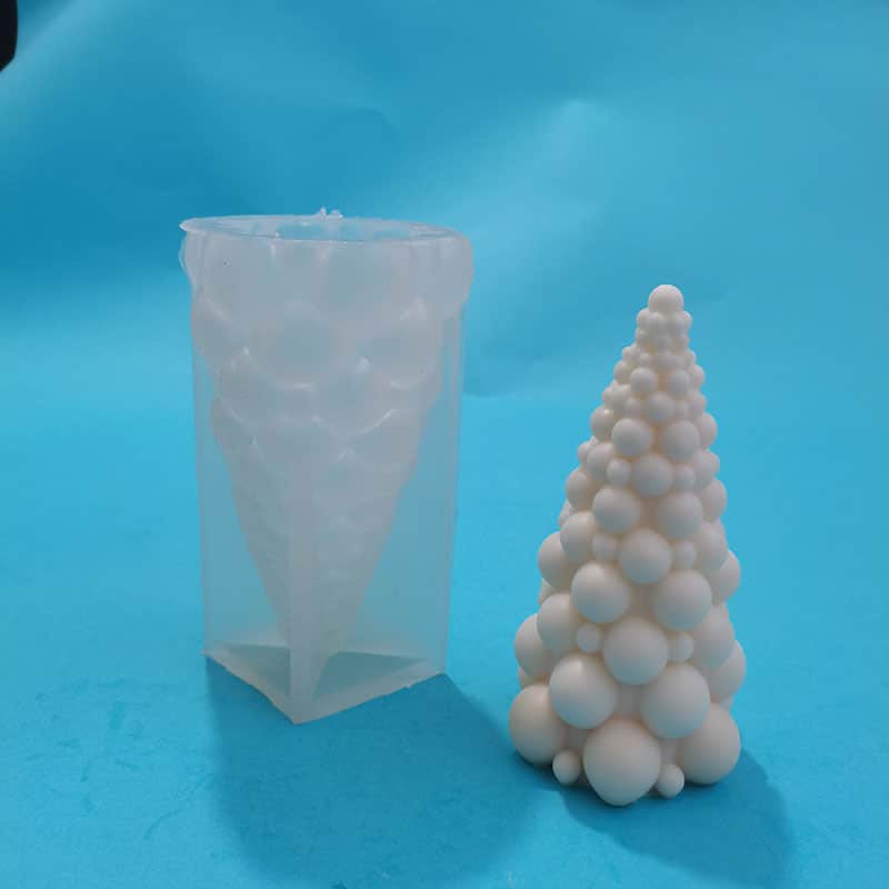 Christmas Tree Scented Candle Silicone Mold Diy Christmas Tree Cake Decoration Mold 8267L -  - 6