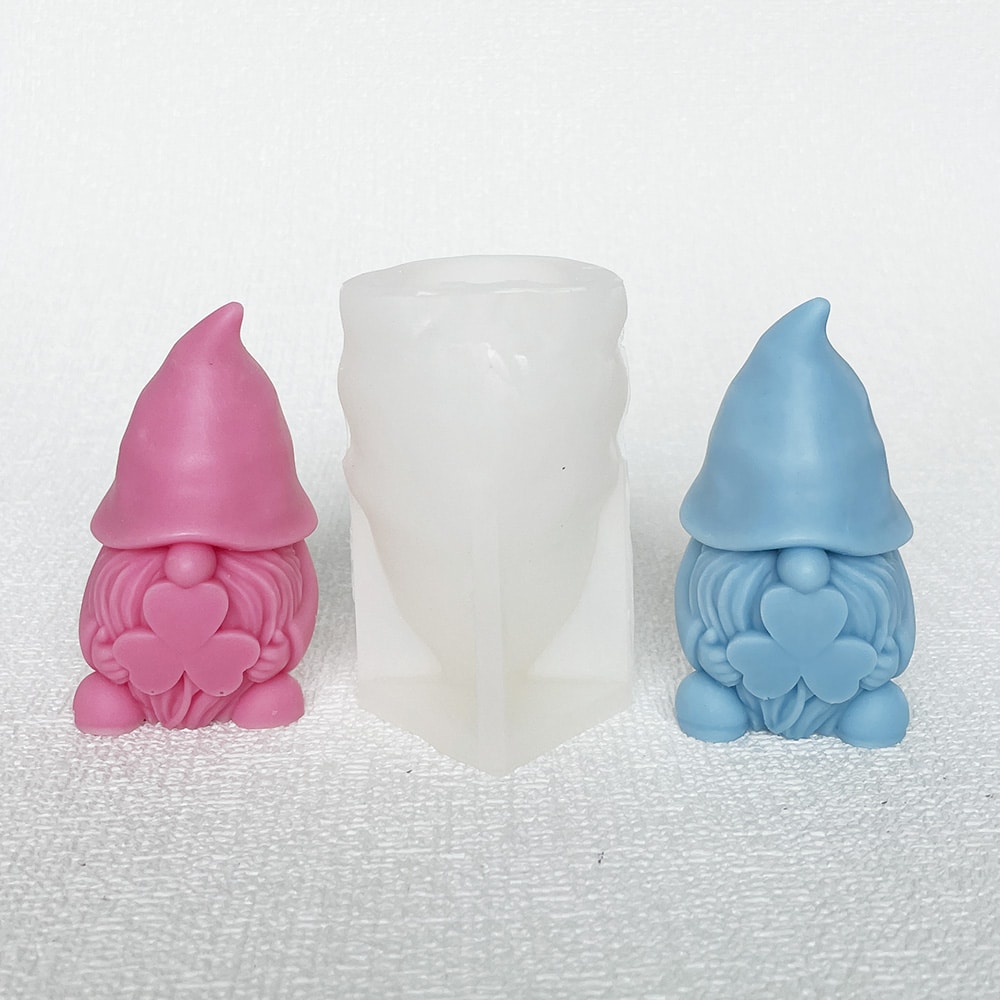 Faceless Doll Dwarf Silicone Mold Aromatherapy Candle Gypsum Decoration Dropping Glue Mold 8612 -  - 12