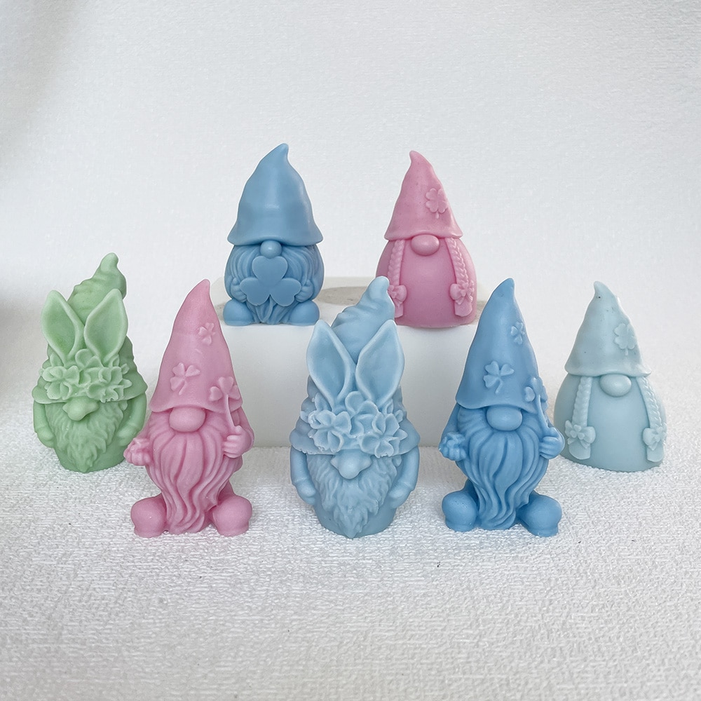 Faceless Doll Dwarf Silicone Mold Aromatherapy Candle Gypsum Decoration Dropping Glue Mold 8612 -  - 19