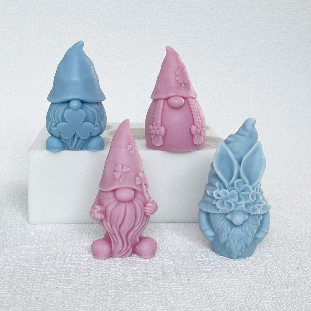 Faceless Doll Dwarf Silicone Mold Aromatherapy Candle Gypsum Decoration Dropping Glue Mold 8612 -  - 20
