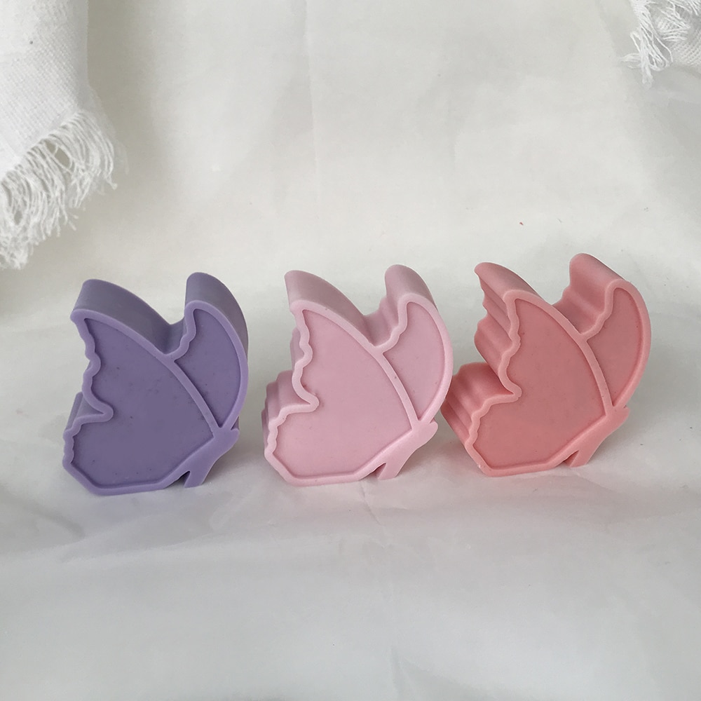 Minimalist Butterfly Aromatherapy Candle Mold Animal Car Mounted Incense Expansion Gypsum Set Table Handmade Soap Silicone Mold 8597 -  - 3