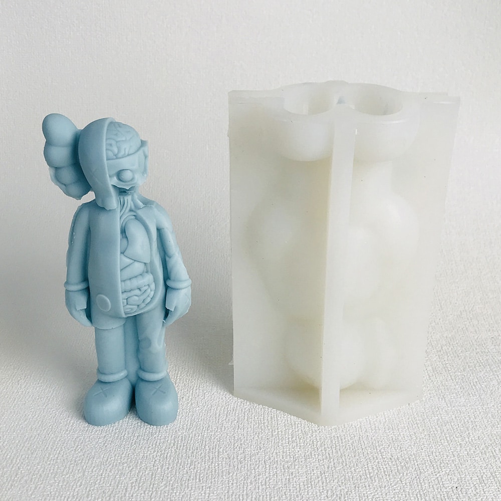 Skull, KAWS, Sesame Street Gentleman Silicone Molds - The Perfect Choice reative Handcrafted Art 8606 -  - 5