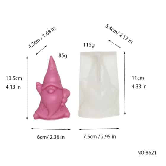 Star Christmas Tree Hat Snowman Candle Silicone Mold Christmas Aromatherapy Plaster Expanded Fragrance Stone Decoration Mold 8621