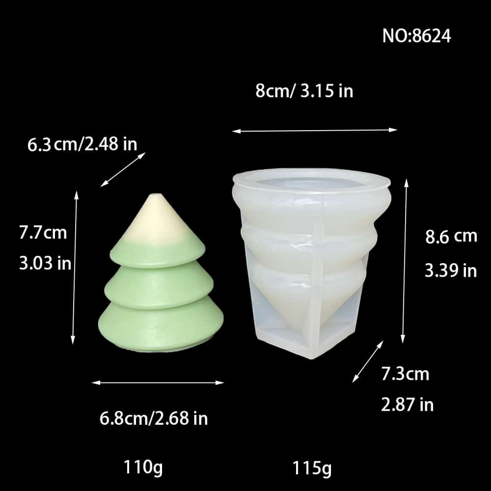 Star Christmas Tree Hat Snowman Candle Silicone Mold Christmas Aromatherapy Plaster Expanded Fragrance Stone Decoration Mold 8619 -  - 6