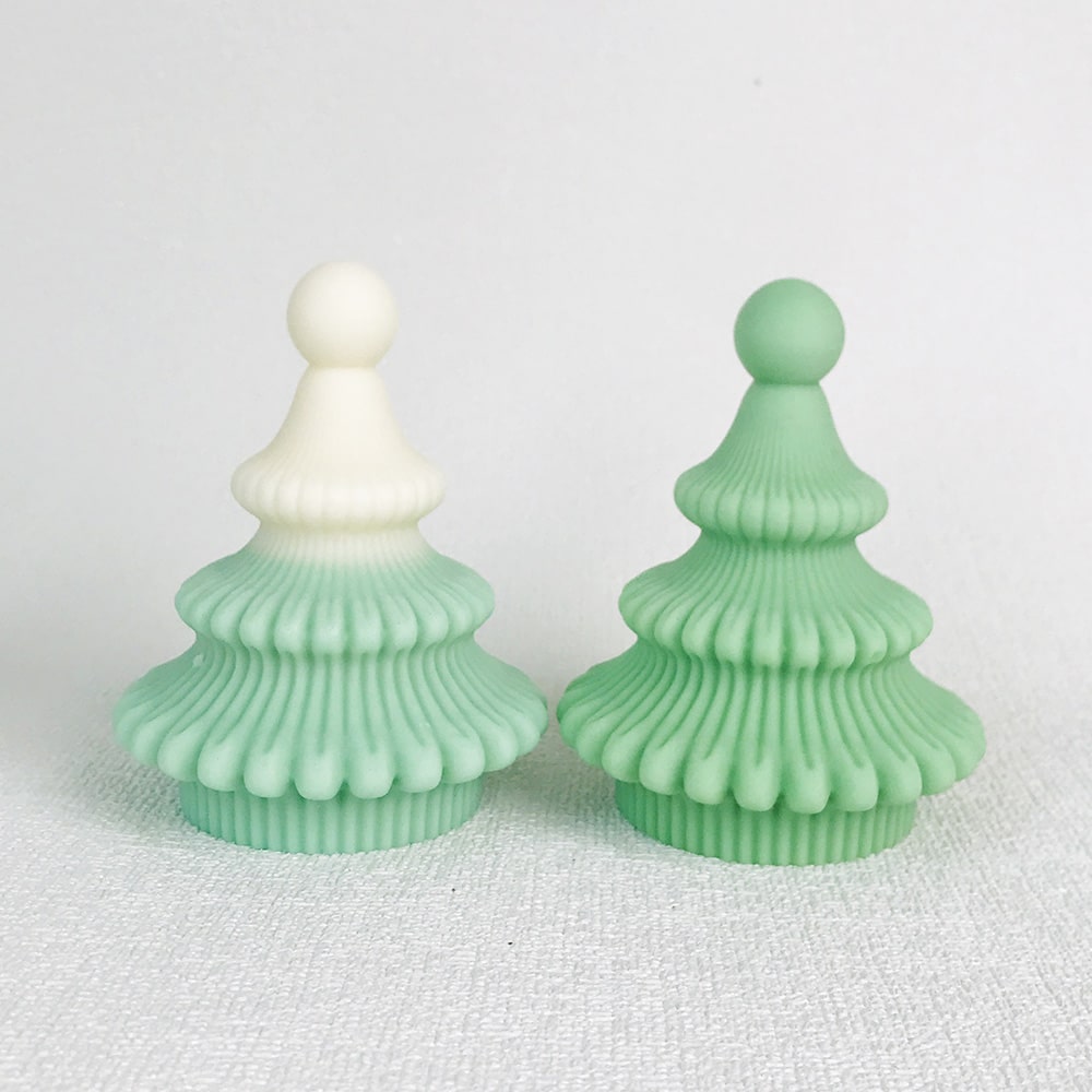 Three-Tier Origami Christmas Tree Aroma Candle Silicone Mold - Creative DIY Crafting Ideal Choice 8603L -  - 2