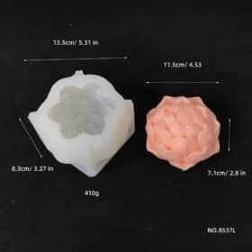 3D Lotus Candle Silicone Mold Initially Opened Lotus Gypsum Handmade Soap Aromatherapy Candle with Hand Gift Expanded Fragrance Stone Mold 8537L