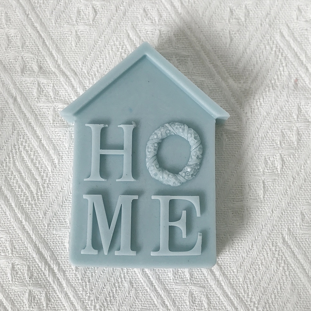 Home House Silicone Mold Handmade Soap Aromatherapy Candle Gypsum Home Decoration Mold 8533