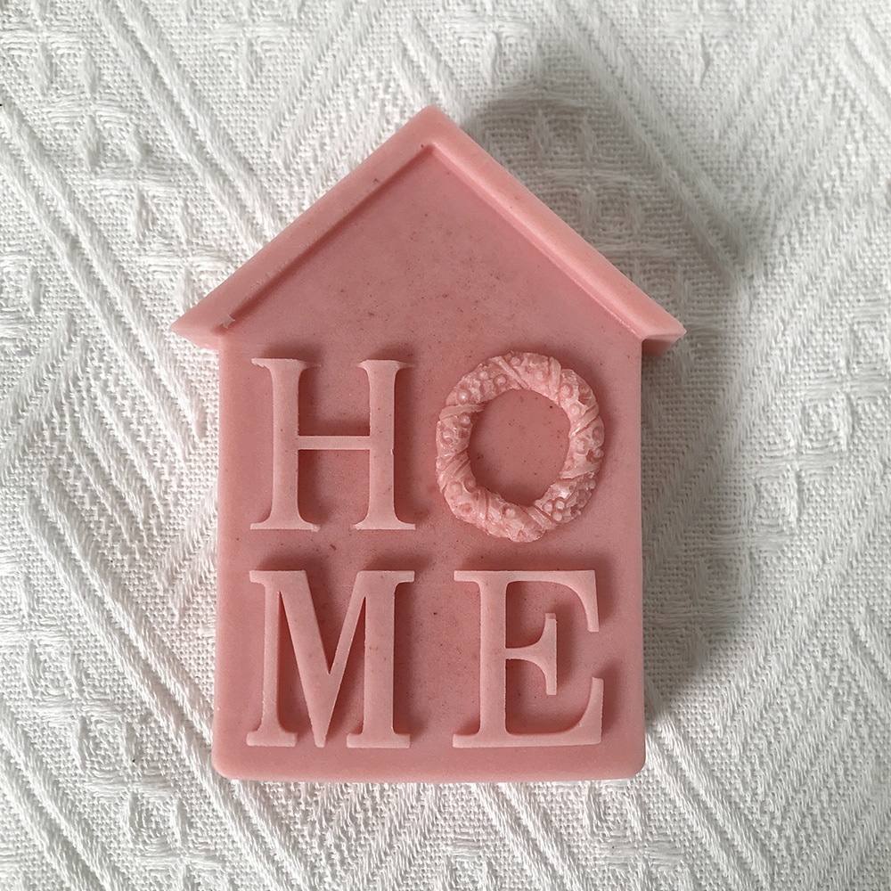 Home House Silicone Mold Handmade Soap Aromatherapy Candle Gypsum Home Decoration Mold 8533