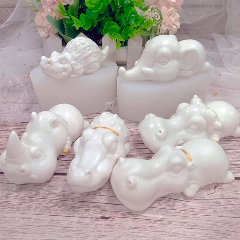 Hippo Aroma Candle And Resin Drip Silicone Mold - Ideal For Creative Handcrafts 8529