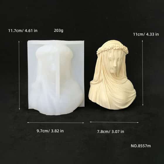 Body Series Veil Female Candle Mold Diy Aromatherapy Gypsum Handmade Resin Silicone Mold 8557m