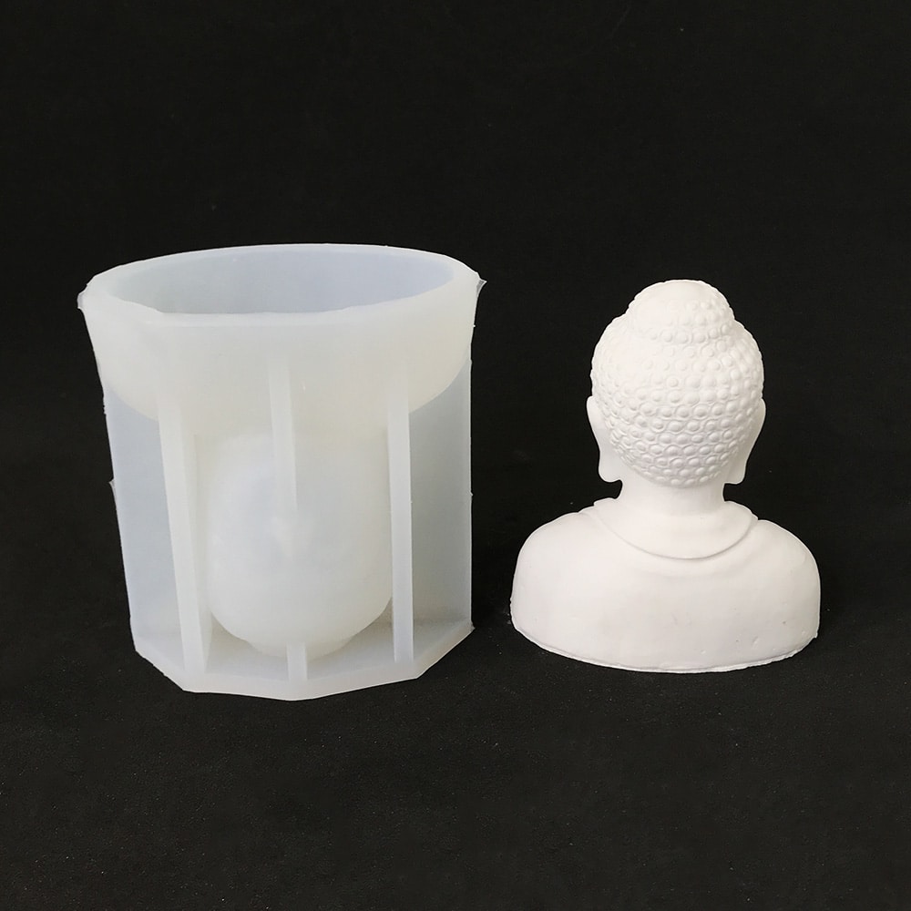 Buddha Incense Aroma Candle Silicone Mold - 3d Buddha Figure Tabletop Gypsum Ornament Handcraft Mold 8547