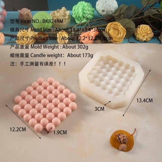 candle casting mold 8248M