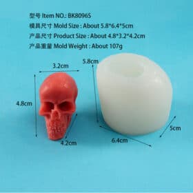 Candle Making Mold Diy Candle Mold Skull Silicone Mould Halloween Molds 8096s