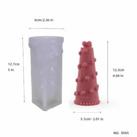 Christmas Tree Candle Silicone Mold Diy Handmade Aromatherapy Christmas Decoration Gypsum Ornaments Drip Glue Making Mold 8565