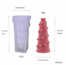 Christmas Tree Candle Silicone Mold Diy Handmade Aromatherapy Christmas Decoration Gypsum Ornaments Drip Glue Making Mold 8566