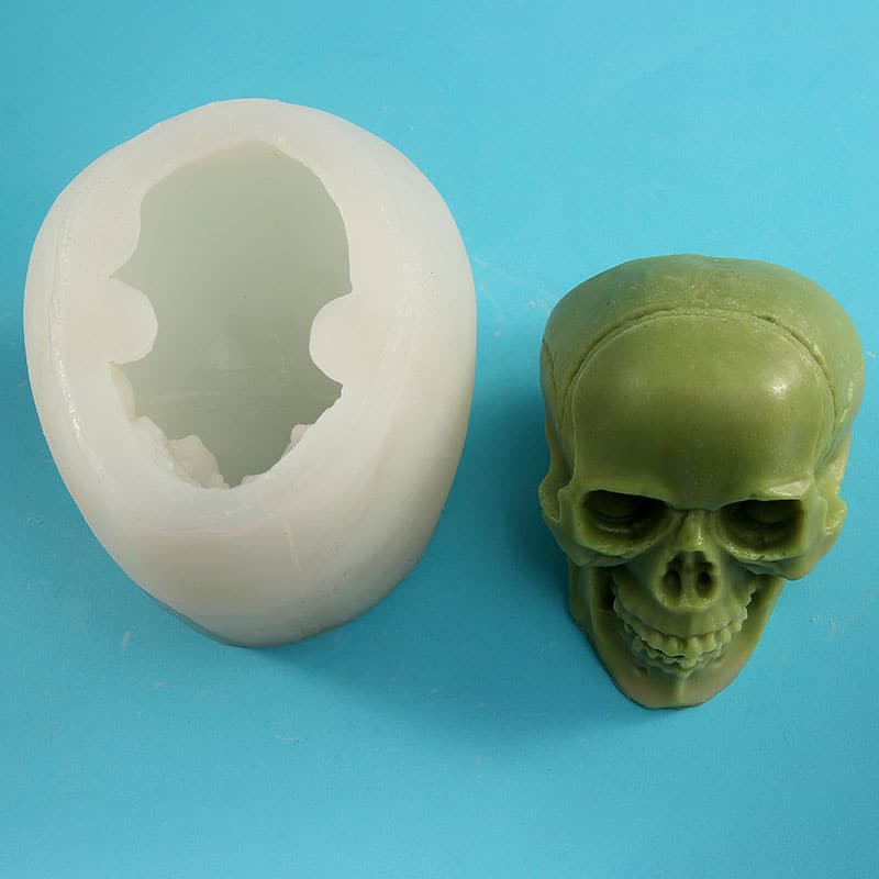 Diy Candle Mold Skull Silicone Mould Halloween Molds 8096xl-1