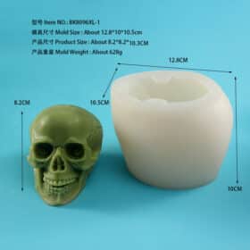 DIY candle mold Skull silicone mould Halloween molds 8096XL-1