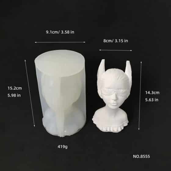 Girl Statue Candle Silicone Mold Diy Creative Gift Nordic Style Gypsum Decoration Mold 8555