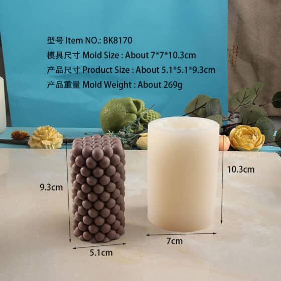 handmade candle mold 8170