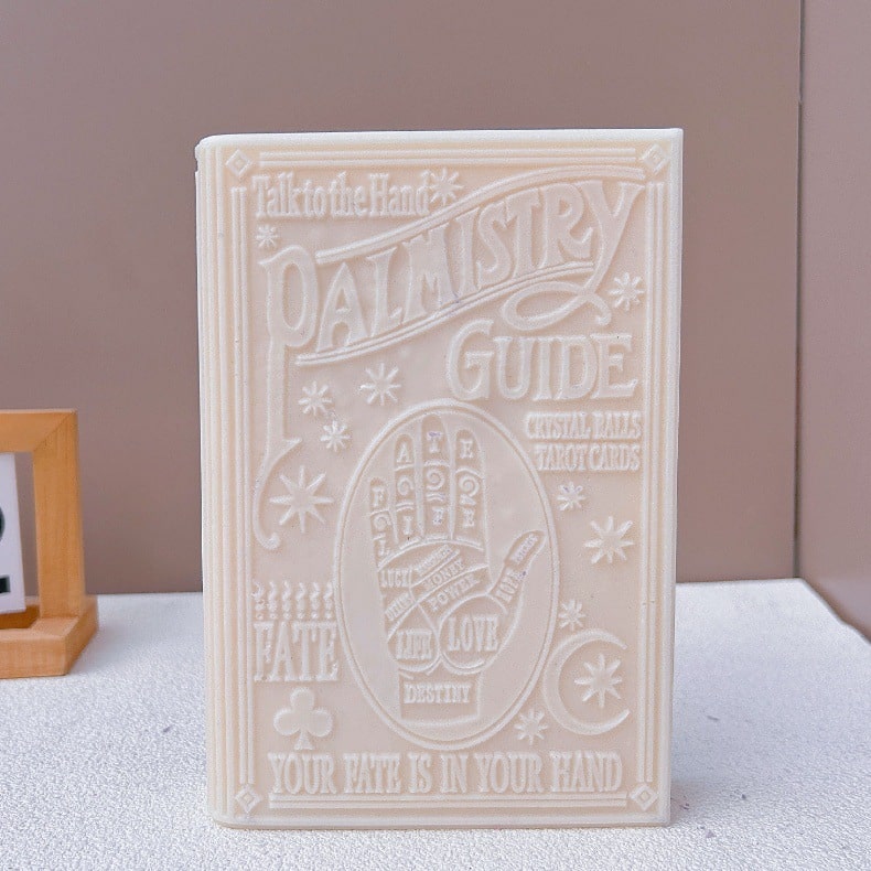 Palm Guide Book Candle Silicone Mold Diy Large Book Silicone Mold Platform Mold 8585