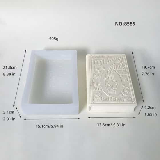 Palm Guide Book Candle Silicone Mold DIY Large Book Silicone Mold Platform Mold 8585