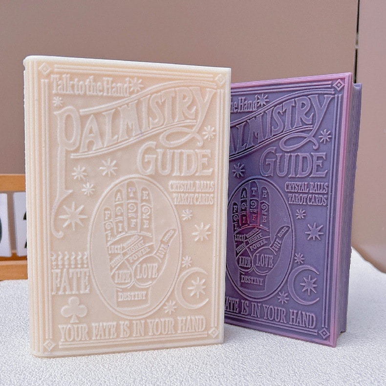 Palm Guide Book Candle Silicone Mold Diy Large Book Silicone Mold Platform Mold 8585