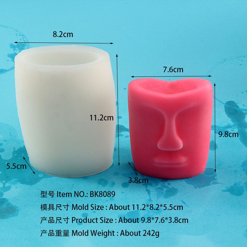 molde de vela de silicone 8089