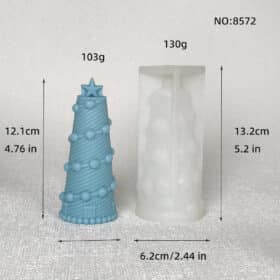 Звезда Рождественская елка Свеча Силиконовая форма Рождественский колокольчик Носки Клевер Страховочная пряжка Рождественская трубка Гипсовая форма 8572