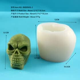 Wax Mold For Candles Diy Candle Mold Skull Silicone Mould Halloween Molds 8096xl-2