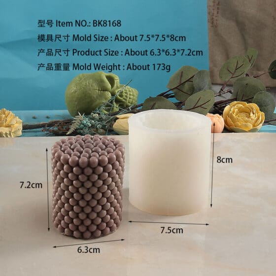 wax mold for candles 8168