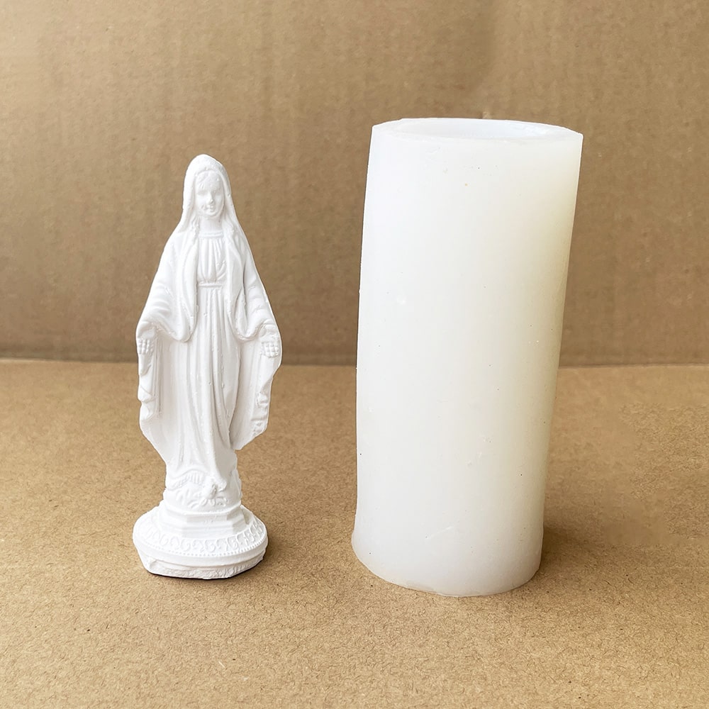 Holy Virgin Mary Silicone Mold – Reverent Religious Crafting Tool 8788