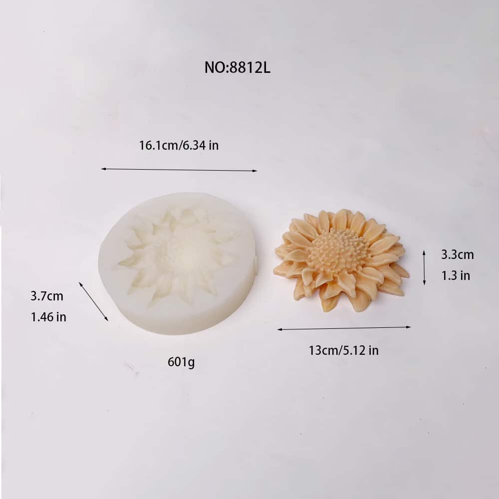 向日葵花矽膠模具 – 明亮細緻的製作工具 8812L