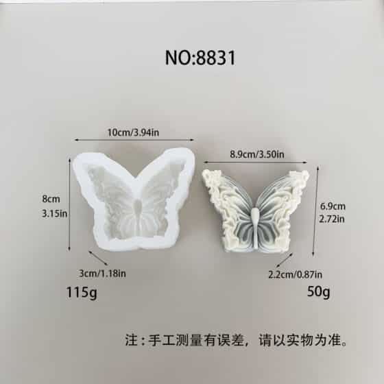 Butterfly Silicone Mold – Perfect for DIY Soap, Candle, and Resin Crafts 8831