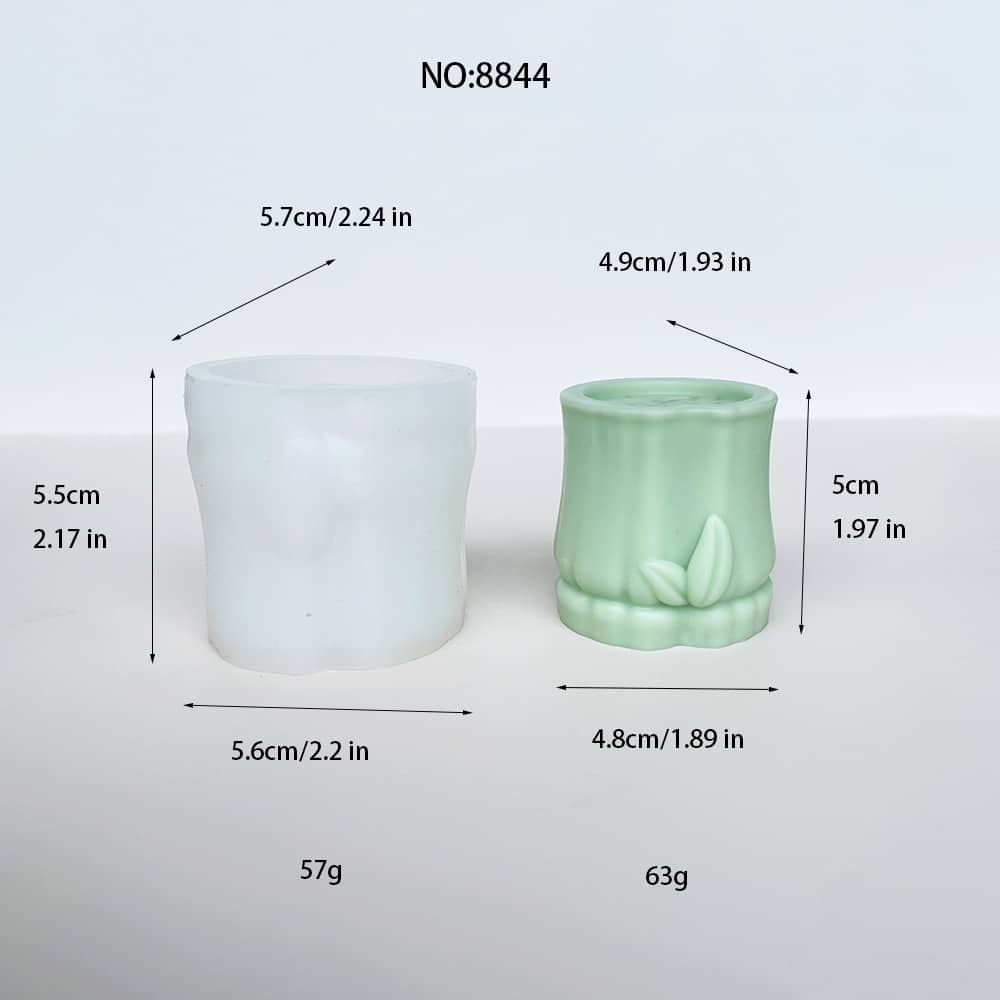 Bamboo-Inspired Silicone Mold for DIY Crafts | Sempurna untuk Lilin, Sabun, Getah, dan Proyek Plester 8844