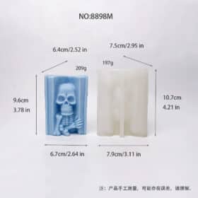 Medium Skeleton Silicone Mold | Ideal for Halloween-Themed Crafts 8898M