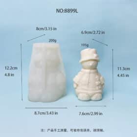 Large Snowman Silicone Mold | Perfect for Festive Crafts 8899L