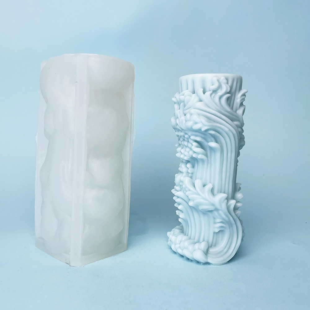 Ocean Wave Candle Molds - High-Quality Silicone Molds for Pillar Candles 8758 - Uncategorized - 3