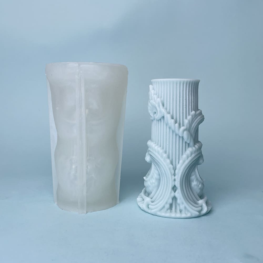 Coastal Wave Pillar Candle Molds 8757