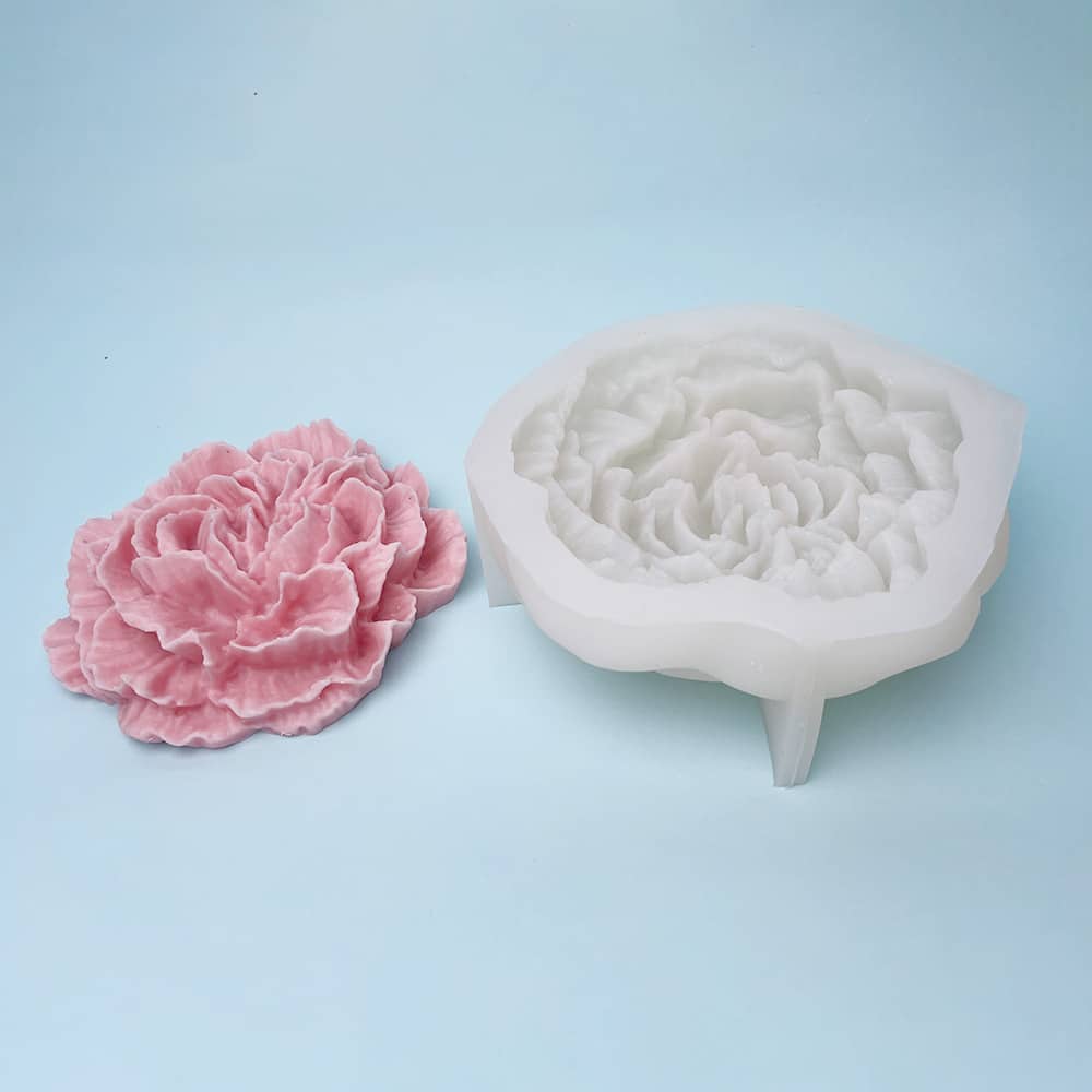 Intricate Peony Flower Silicone Mold – Perfect for Artistic Floral Designs 8811XL