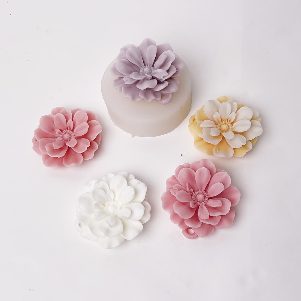 Flower Pendant Silicone Mold | DIY Candle, Plaster, Resin Craft Mold 8921 - Uncategorized - 10