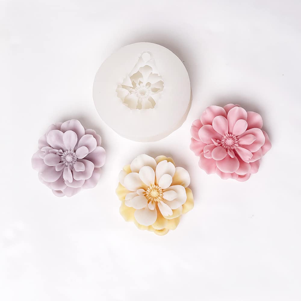 Flower Pendant Silicone Mold | DIY Candle, Plaster, Resin Craft Mold 8921 - Uncategorized - 4