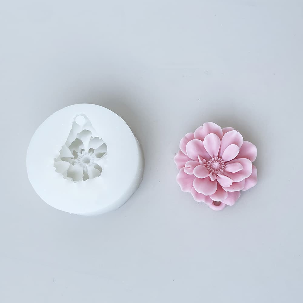 Flower Pendant Silicone Mold | DIY Candle, Plaster, Resin Craft Mold 8921 - Uncategorized - 7