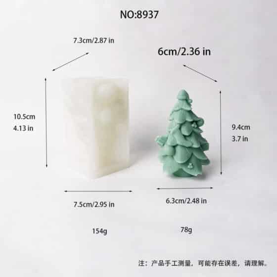 Modern Layered Christmas Tree Silicone Mold | Craft Festive DIY Decorations 8937