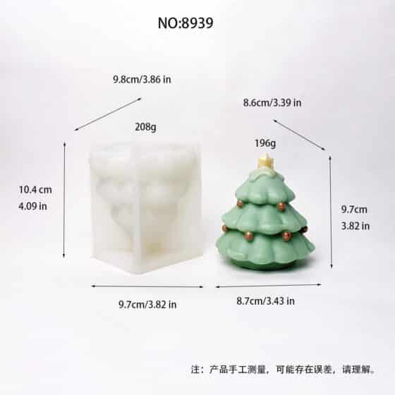 Joyful Christmas Tree Silicone Mold | Create Delightful DIY Holiday Crafts 8939