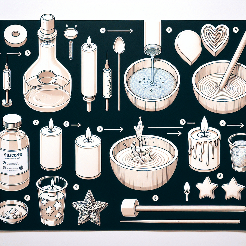 candle silicone mold making